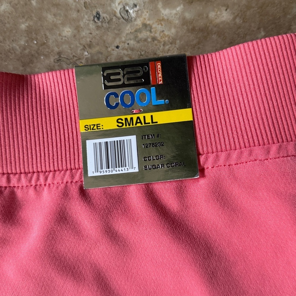 SKORT  small coral in color NWT 32° cool brand great for summer - Picture 4 of 8